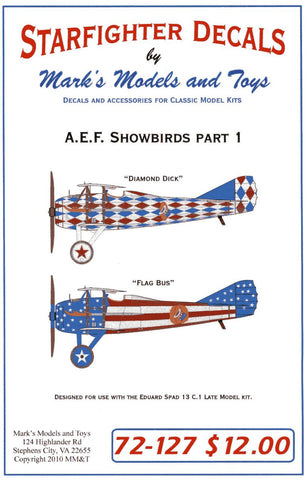 Starfighter Decals 1/72 AEF Showbirds Pt.1 for EDU
