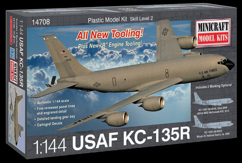 Minicraft Model Aircraft 1/144 KC135R USAF Aircraft Kit