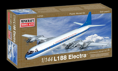Minicraft Model Aircraft 1/144 L188 Electra US Turbo-Prop Airliner Kit