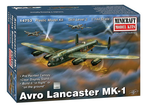 Minicraft Model Aircraft 1/144 Avro Lancaster Mk 1 RAF Aircraft Kit