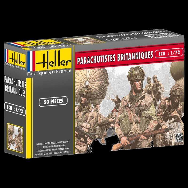Heller Military 1/72 British Paratroopers (50) Kit