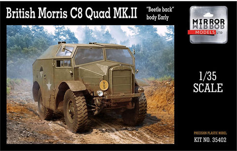 Mirror Models Military 1/35 British Morris C8 Quad Mk III Beetle-Back Body Early Artillery Tractor Kit