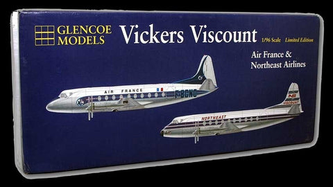 Glencoe Aircraft 1/96 Vickers Viscount 708 Airliner w/Air France & Northeast Airlines Markings Kit