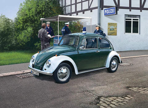 Revell Germany Cars 1/24 VW Beetle Police Car Kit
