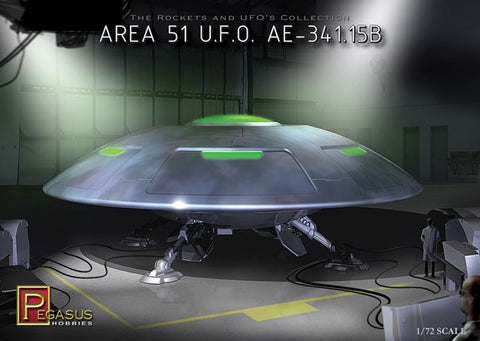 Pegasus Hobbies Sci-Fi & Space 1/72 Area 51 UFO AE341.15B Kit