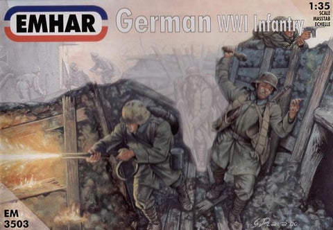 Emhar Military 1/35 WWI German Infantry (12) Kit