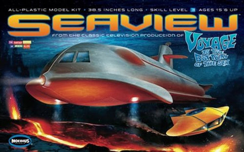 Moebius Models Sci-Fi 1/128 Voyage to the Bottom of the Sea: Seaview 4-Window Submarine TV Version Kit