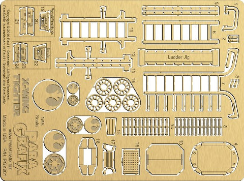 Paragraphix Details 1/48 Star Wars: X-Wing Fighter Photo-Etch Set for BAN, FNM & RMX