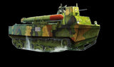 Riich Military 1/72 Japanese Type 4 Ka-Tsu Amphibious Tank (Torpedo Craft) Kit
