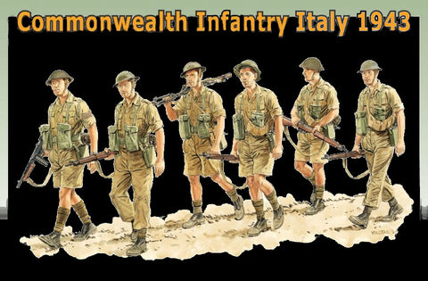 Dragon Military 1/35 Commonwealth Infantry Italy 1943-44 (6) Kit