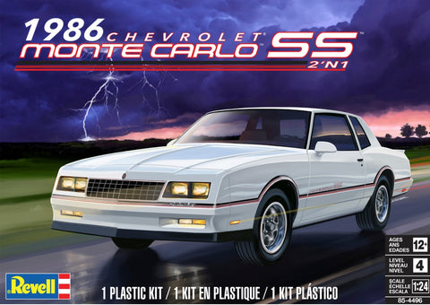 Revell-Monogram Cars 1/24 1986 Chevrolet Monte Carlo SS (2 in 1) Kit