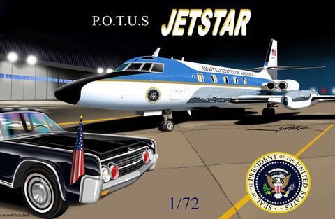 Mach-2 Aircraft 1/72 Jetstar US Air Force One Presidential Aircraft Kit