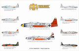Tanmodel Aircraft 1/72 T33 Shooting Star Jet Trainer Aircraft Kit