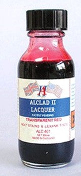 Alclad II 1oz. Bottle Transparent Red Lacquer