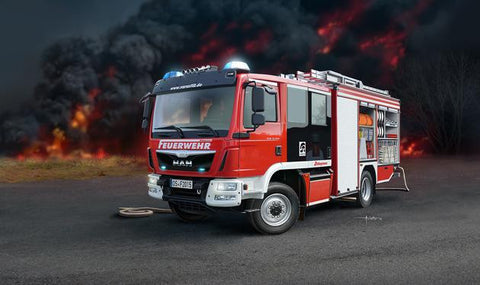 Revell Germany Cars 1/24 MAN TGM/Schlingmann HFL20 Varus 4x4 Fire Engine Truck (Ltd) Kit