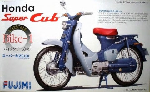 Fujimi Car Models 1/12 1958 Honda Super Cub C100 Scooter Kit