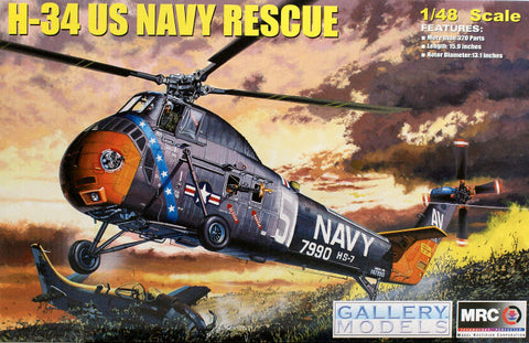 Gallery Model Aircraft 1/48 H-34 US Navy Rescue Kit