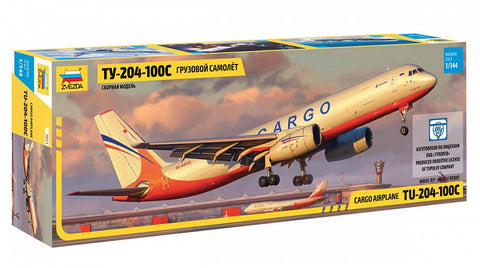 Zvezda Aircraft 1/144 Tu204-100C Cargo Aircraft Kit