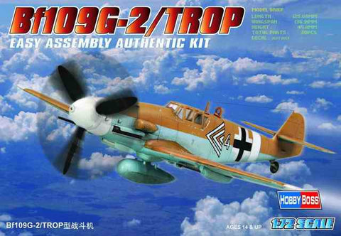 Hobby Boss Aircraft  1/72 Bf-109G-2 Tropical Kit