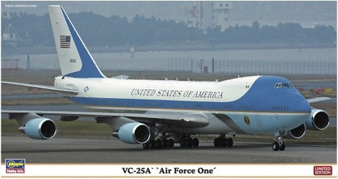 Hasegawa Aircraft 1/200 VC25A Air Force One USAF Presidential Aircraft Ltd Edition (Re-Issue) Kit