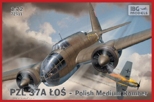 IBG Aircraft 1/72 PZL37A Los Polish Medium Bomber (New Tool) Kit