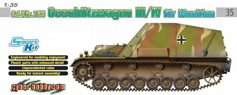 Cyber-Hobby Military 1/35 SdKfz 165 Geschutzwagen III/IV Munition Tank Kit