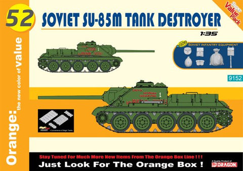 Cyber-Hobby Military 1/35 SU85M Soviet Tank Destroyer w/Equipment Kit