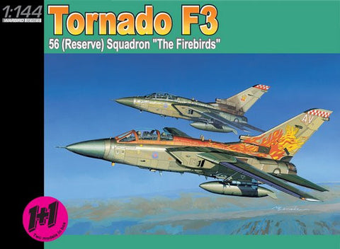 Dragon Models Aircraft 1/144 Tornado F3 56 (Reserve) Squadron The Firebirds (2) Kits