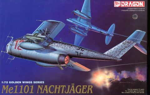 Dragon Models Aircraft 1/72 Messerschmitt Me1101 Nachtjager Fighter