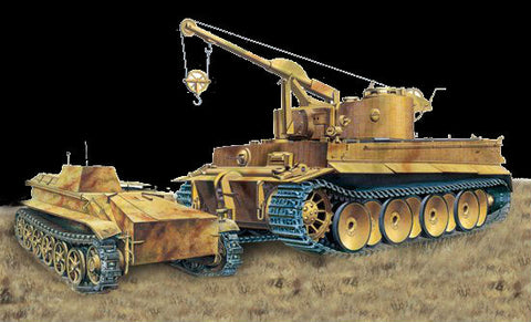Dragon Military 1/35 Bergepanzer Tiger I, s.Pz.Abt.508 Demolition Charge Layer mit Borgward IV Ausf.A Heavy Demolition Charge Vehicle Kit