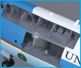 Dragon Models Aircraft 1/144 Visible 747-400 Air Force One Airliner (Prepainted & Partially Assembled) w/Cutaway Views Kit