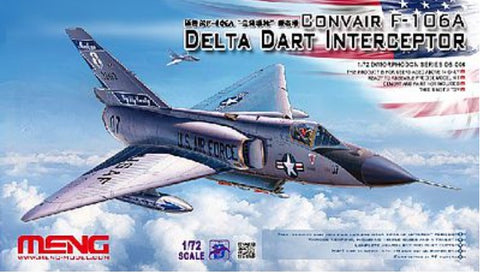 Meng Aircraft Models 1/72 F-106A Delta Dart Interceptor Kit