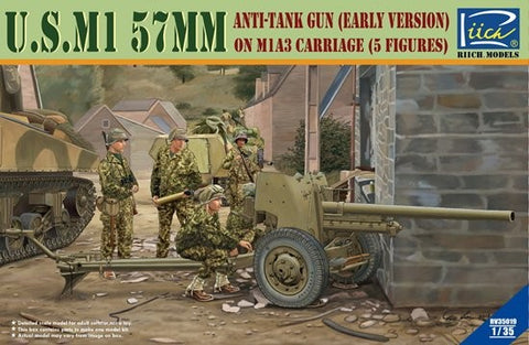 Riich Models Clearance Sale 1/35 M1 57mm Anti-Tank Gun Kit