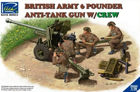Riich Models Clearance Sale 1/35 British 6pdr Anti-Tank Gun Kit
