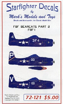 Starfighter Decals 1/72 F8F F8F1 Pt.2 for RMX, ATE & SRT