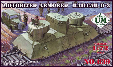 Unimodel Military 1/72 D3 Armored Railcar Kit