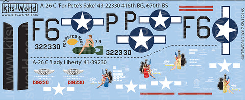 Warbird Decals 1/48 A26C For Pete's Sake, Lady Liberty