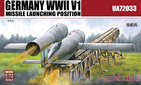 ModelCollect Military 1/72 WWII German V1 Missile Launching Position Kit