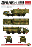 ModelCollect Military 1/72 S300PMU1/PMU2 (SA20 Grumble) Air Defense Missile on 5P85SE Missile Launcher Kit