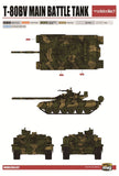 ModelCollect Military 1/72 Soviet/Russian Army MAZ7410 w/ChMZAP9990 Semi-Trailer & T80BV MBT Kit