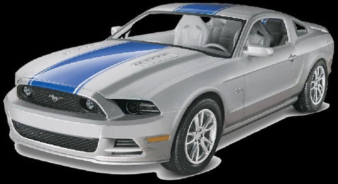 Revell-Monogram Cars 1/25 2014 Mustang GT (Silver w/Blue Stripe) Kit