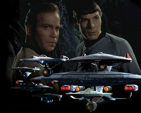 AMT Sci-Fi Models 1/2500 Star Trek USS Enterprise Box Set Snap Kit