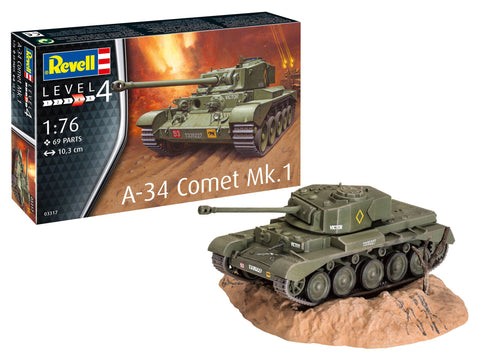 Revell Germany Military 1/76 A34 Comet Mk I British Tank Kit