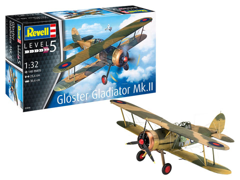Revell Germany Aircraft 1/32 Gloster Gladiator Mk II BiPlane Fighter Kit