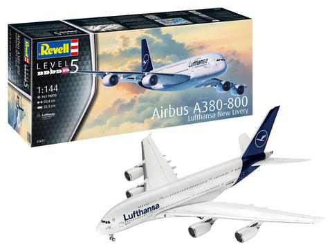 Revell Germany Aircraft 1/144 Airbus A380-800 Lufthansa New Livery Airliner Kit