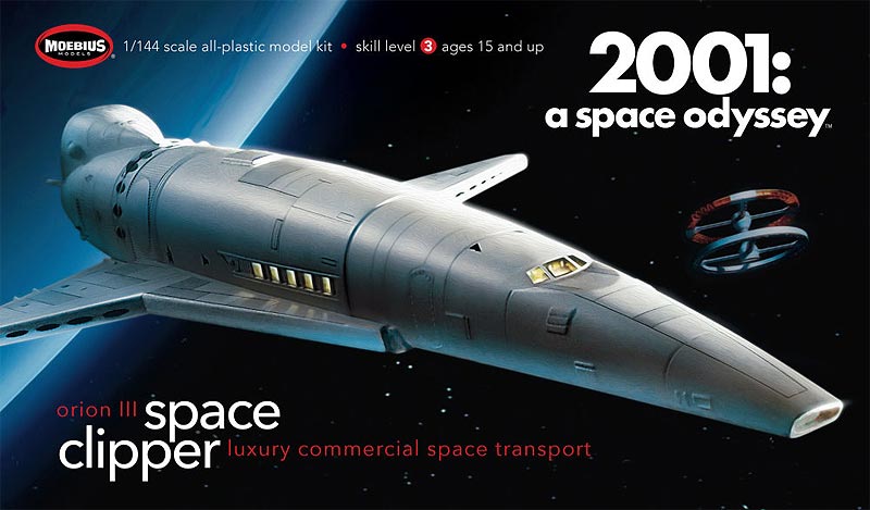 Moebius Sci-Fi 1/144 2001 A Space Odyssey Space Clipper Orion Kit