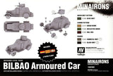 Minairons Miniatures 1/100 Spanish Civil War: Bilbao Armored Car (4) Resin Kit