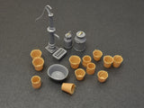 MiniArt Military 1/35 Water Pump Set w/Buckets, Cans, Etc Kit