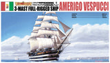 Aoshima Ship Models 1/350 Amerigo Vespucci 3-Masted Rigging Sailing Ship Kit