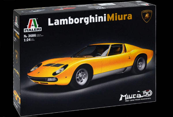 Italeri Model Cars 1/24 Lamborghini Miura Sports Car Kit – HobbyModels.com